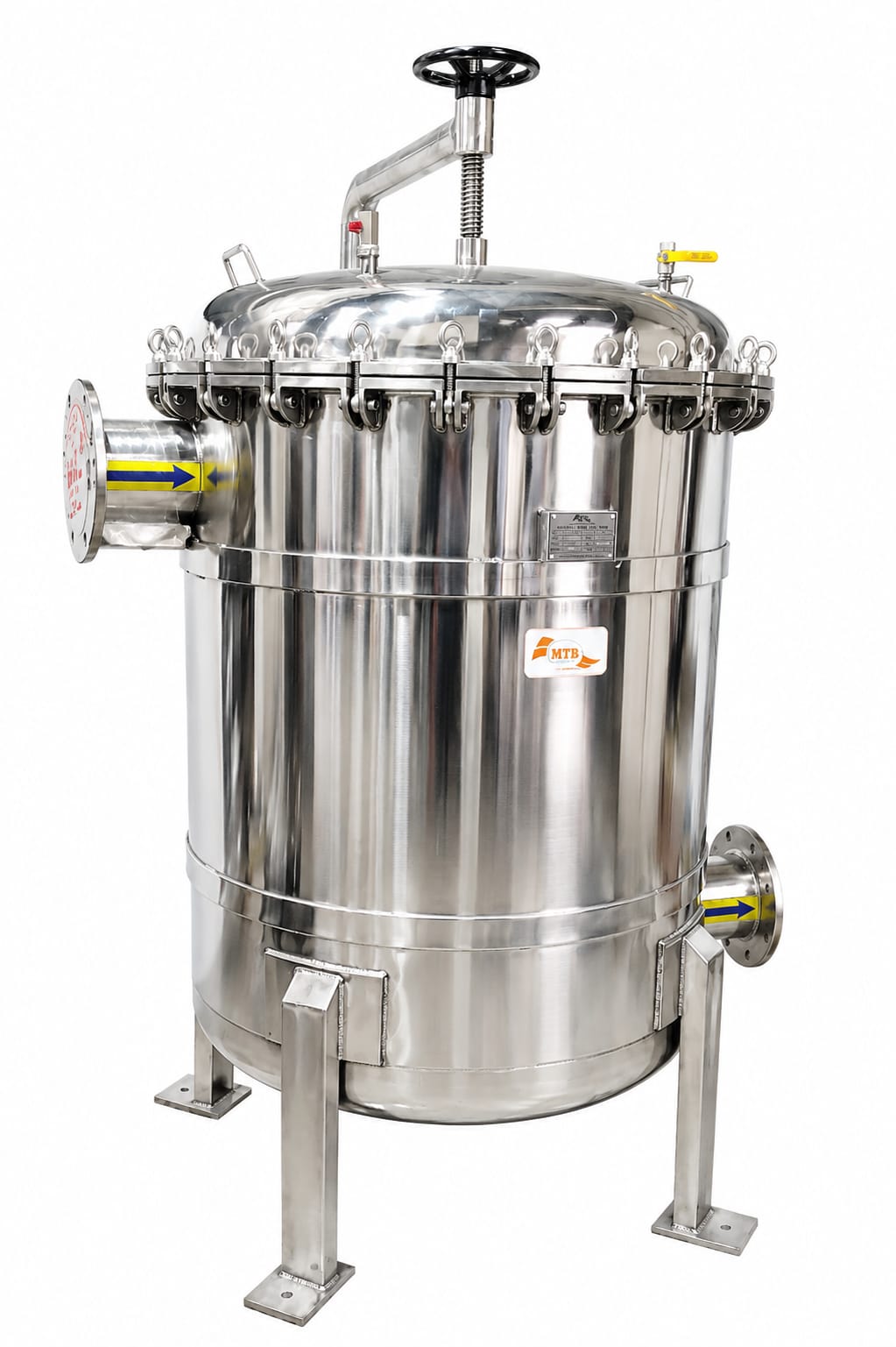 SS 304 Multi Bag Filter Housing 9 Bag
